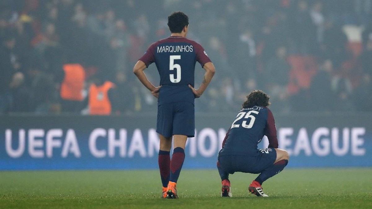 Marquinho menilai belum saatnya PSG juara Liga Champions (Foto: Gonzalo Fuentes/Reuters)