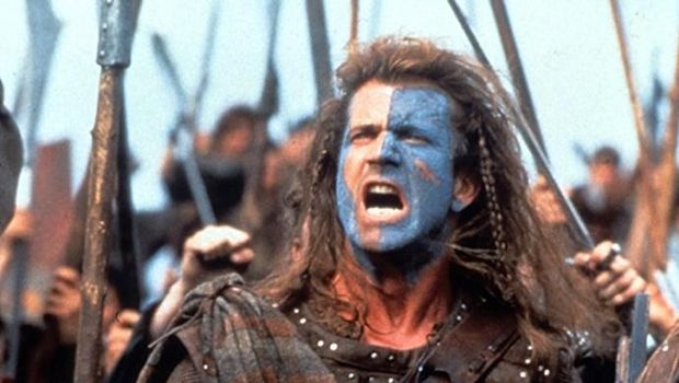 Salah satu adegan Mel Gibson di film 'Braveheart' tahun 1995