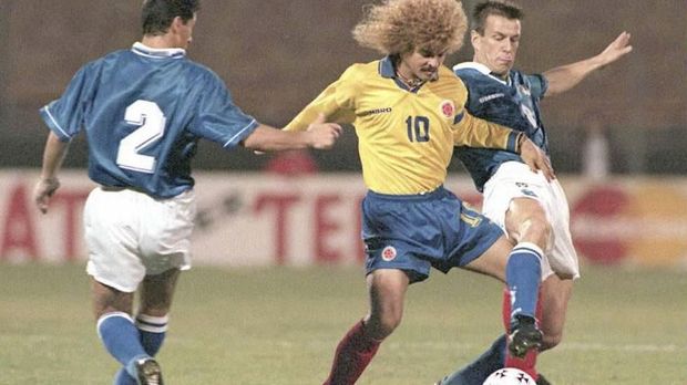 Carlos Valderrama merupakan bintang Kolombia di era 90-an.