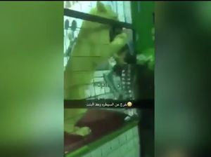 Momen Mencekam Singa Terjang Bocah di Arab Saudi