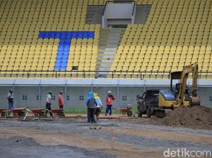 Ini Perkembangan Terbaru Proses Renovasi Stadion Si Jalak Harupat
