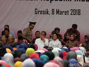 Di Depan Iriana dan Para Ibu, Jokowi Ucapkan Selamat Hari Perempuan