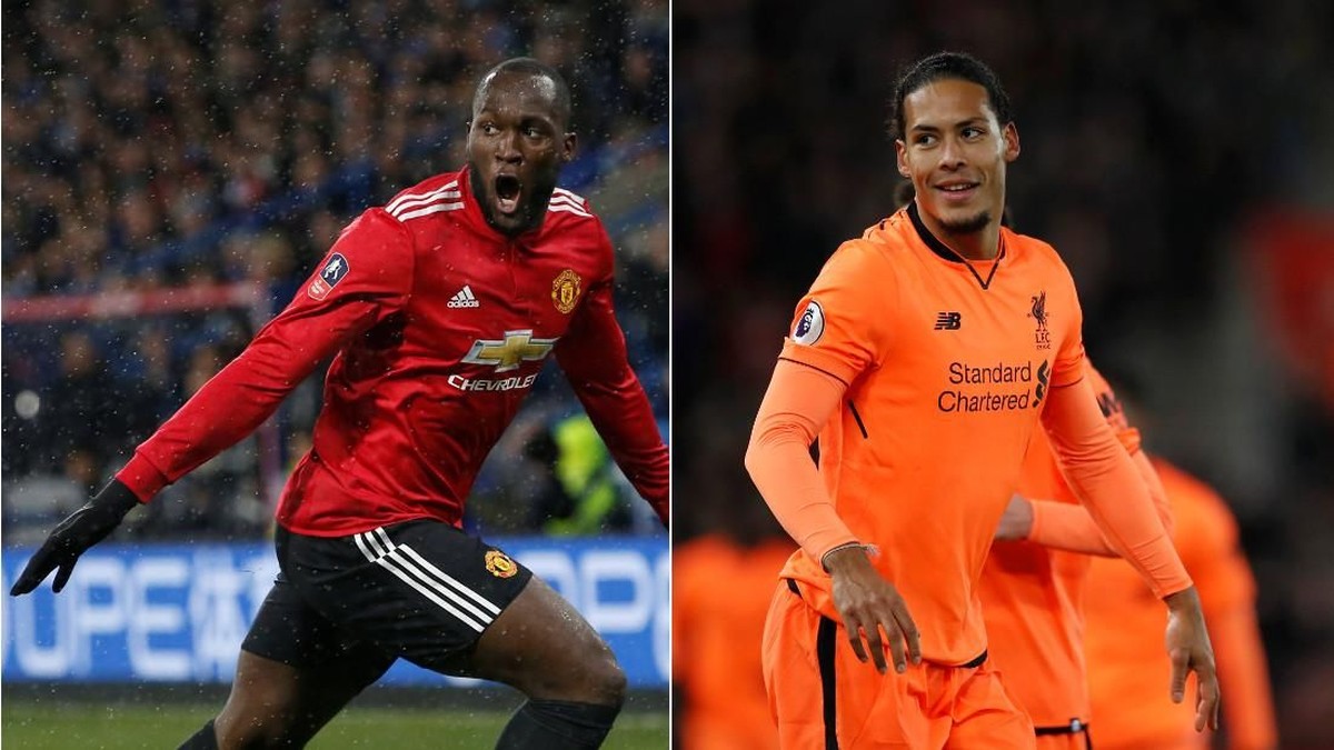 Romelu Lukaku dan Virgil van Dijk (Foto: Olahan, Andrew Yates/Eddie Keogh/Reuters)