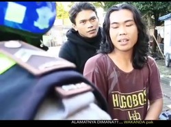 Parodi Black Panther ala Polres Garut untuk Sosialisasi Safety Riding