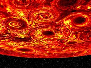 Foto Planet Jupiter Diwarnai Badai Berdiameter Ribuan KM Foto Planet Jupiter Diwarnai Badai Berdiameter Ribuan KM