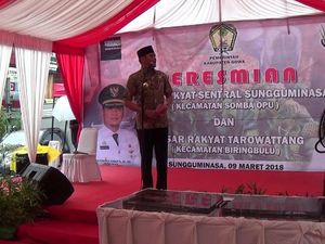 Pasar Gowa Diresmikan, Pedagang Keluhkan Mahalnya Sewa Kios