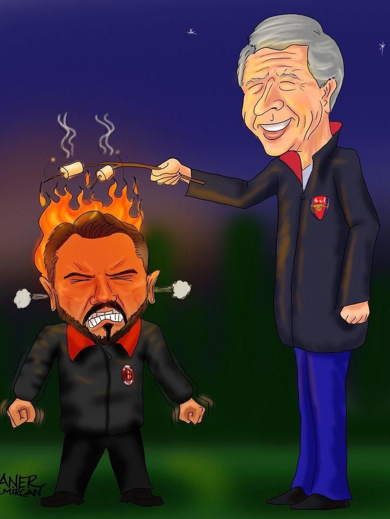 Meme Meme Lucu Usai Laga AC Milan Vs Arsenal