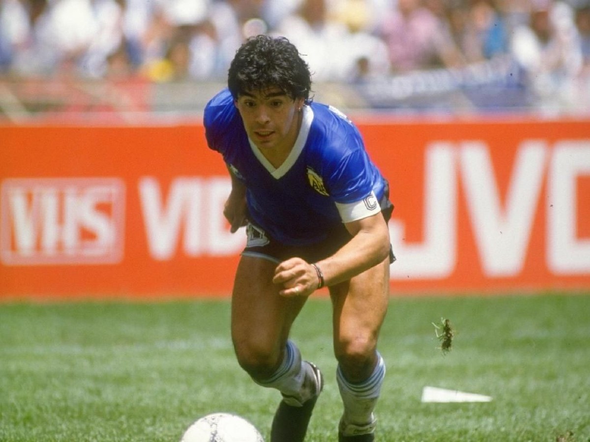 Diego Maradona mencetak salah satu gol terbaik sepanjang sejarah di Piala Dunia 1986 (Allsport UK /Allsport)