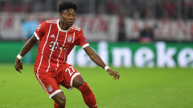 David Alaba baru mencetak satu gol untuk Munich pada musim ini.