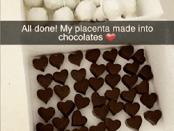 Cerita Ibu Membuat Cokelat dari Plasenta Bayinya