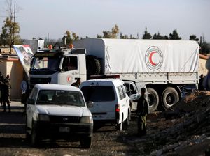 Konvoi Bantuan Palang Merah Internasional untuk Gaza Turut Diserang Israel