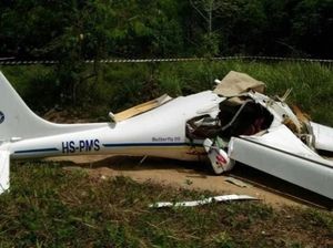 Penampakan Pesawat Latih yang Jatuh di Phuket dan Tewaskan 2 Orang