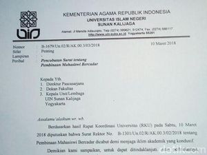 Akhiri Polemik, UIN Yogya Cabut Surat Pembinaan Mahasiswi Bercadar Akhiri Polemik, UIN Yogya Cabut Surat Pembinaan Mahasiswi Bercadar