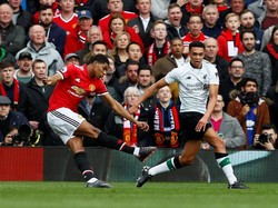 Dua gol dibukukan Rashford saat MU melawan Liverpool di musim 2017/2018. Sepasang gol itu memenangkan The Reds 2-1. (Foto: Jason Cairnduff/Action Images via Reuters)