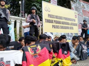 Polresta Sukabumi Kembali Pajang Pelaku Kriminal di Area Publik Polresta Sukabumi Kembali Pajang Pelaku Kriminal di Area Publik