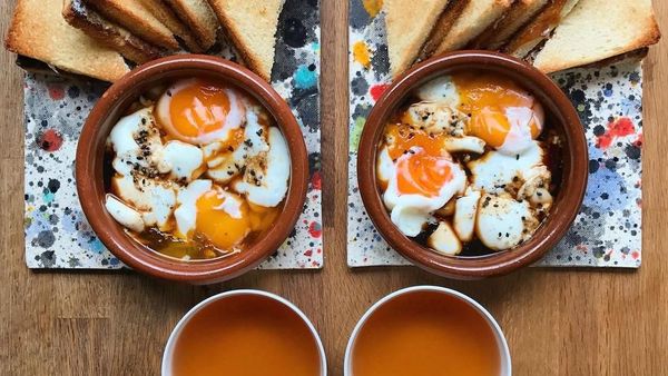 Ditata Simetris, Menu Sarapan Ini Terlihat Cantik dan Artistik