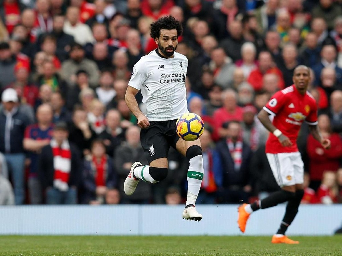 Mohamed Salah di laga Liverpool melawan Manchester United. (Foto: Andrew Yates/Reuters)