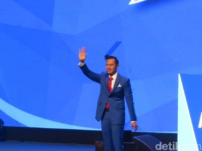 Foto: Sinyal AHY Maju Pilpres 2019 dari Panggung Rapimnas PD