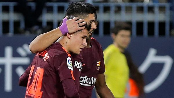 Foto: Messi Absen, Suarez-Coutinho Menangkan Barcelona