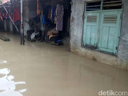 Sungai Cisanggarung Kembali Meluap, 8 Desa di Brebes Terendam Banjir