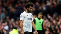 Mohamed Salah tak kelihatan di laga melawan MU. Dia gagal menembus pertahanan grendel Setan Merah. (Foto: Jason Cairnduff/Action Images via Reuters)