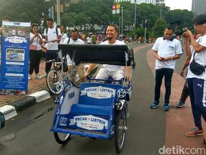 Becak Listrik Sumbangan Putra Amien Rais yang Akan Dipajang Anies Becak Listrik Sumbangan Putra Amien Rais yang Akan Dipajang Anies