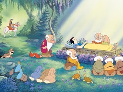 Set Film Disney Snow White di Inggris Kebakaran