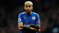 Riyad Mahrez (Leicester City), gelandang serang. Mahrez membuat satu assist dan satu gol saat Leicester menang 4-1 di markas West Bromwich Albion. (Foto: Andrew Boyers/Action Images via Reuters)
