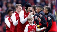 Arsenal menjamu Watford di Emirates Stadium, Minggu (11/3/2018) malam WIB di lanjutan Premier League. Ini jadi kesempatan The Gunners menjaga momentum selepas menang atas AC Milan. Sebelumnya mereka menjalani periode buruk dengan empat kekalahan beruntun. (Foto: Eddie Keogh/REUTERS)