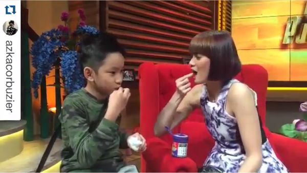 Serunya Gaya Chika Jessica dan Azka Corbuzier Saat Makan Bersama