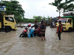 Hujan Tak Deras, Sememi Terendam Air Gara-gara Box Culvert