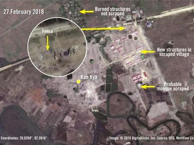 Foto: Penampakan Pangkalan Militer Myanmar di Desa Rohingya