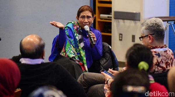 Ketika Menteri Susi Pidato di Kampus Harvard