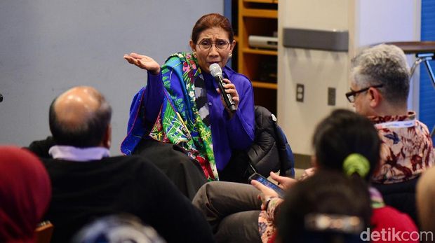 Susi Saat Pidato di Kampus Harvard /