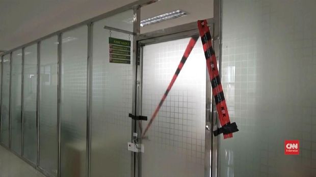 Ruang yang disegel KPK seusai OTT di PN Tangerang.