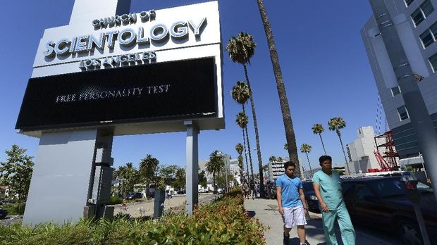 Salah satu bangunan Scientology di Los Angeles.