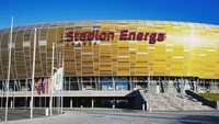 Stadion Energa Gdansk mulai dibangun pada 2008 dan tuntas pada 2011. Seperti inilah penampakannya dari luar. Foto: Instagram @stadionenerga