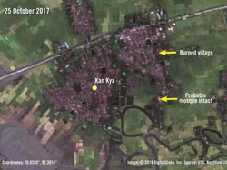 Penampakan Desa Rohingya yang Diduduki Militer Myanmar