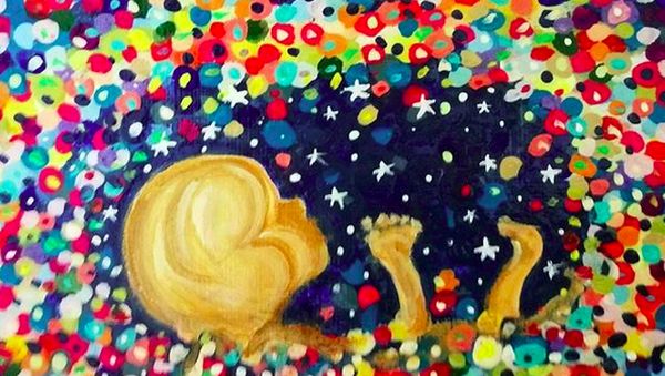 Cantik! Saat Hasil USG Jadi Lukisan Warna-warni