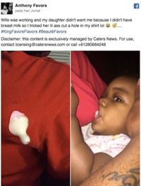 Cerita Viral Ayah yang Menyusui Bayinya/