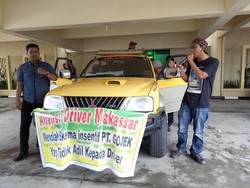 Ratusan Driver Go-Car Makassar Demo Tolak Insentif Murah