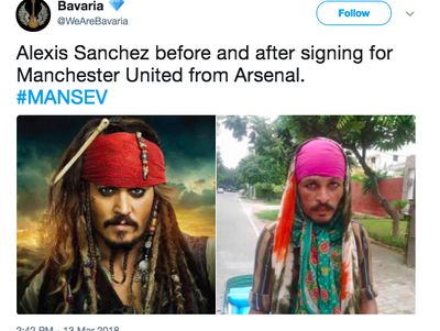 Deretan Meme Menohok Penampilan Alexis Sanchez