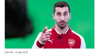 Yakin tidak mau balik ke Arsenal lagi, Sanchez. Begitu kata pemain yang dibarter untuk pindah ke MU, Henrikh Mkhitaryan. (Foto: istimewa)