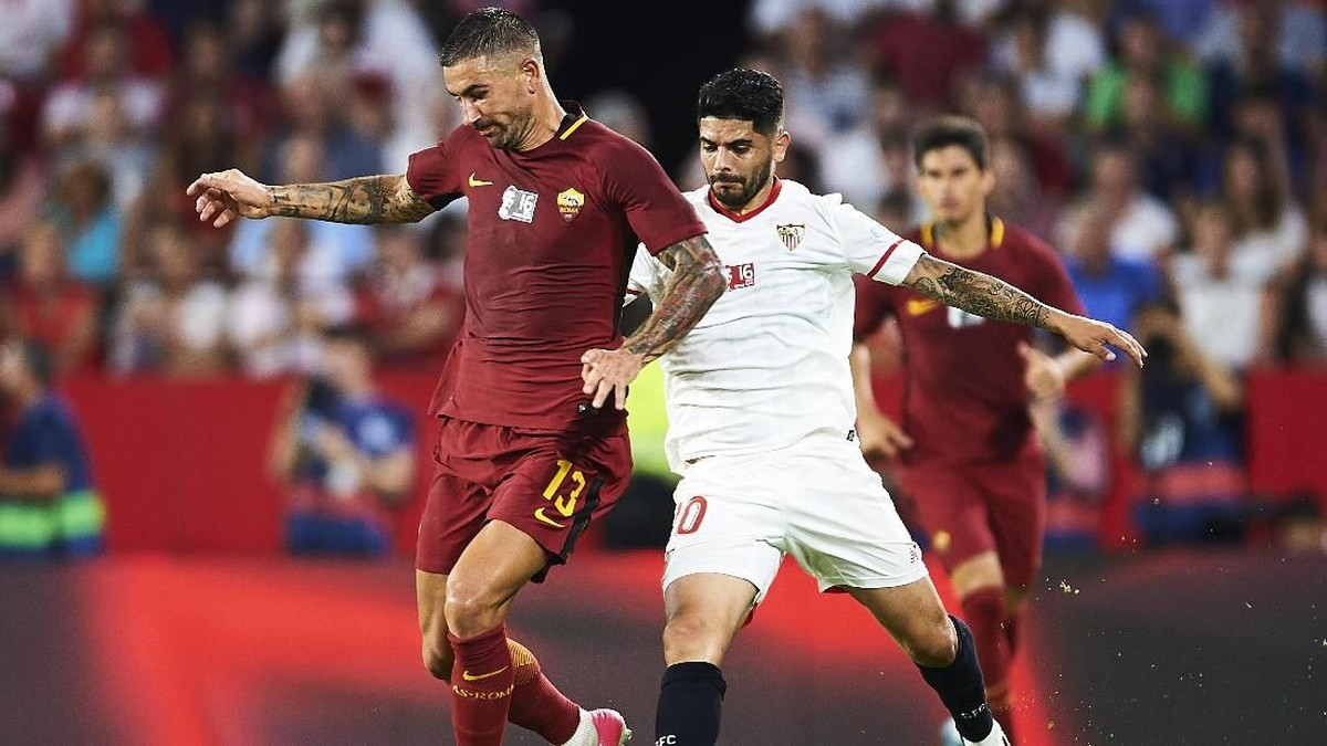 Vincenzo Montella dan Eusebio Di Francesco berharap Sevilla dan AS Roma bertemu di final Liga Champions (Foto: Aitor Alcalde/Getty Images)