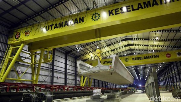 Yuk Intip Pembuatan Lintasan LRT Jabodebek