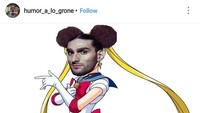 Eh ada versi Fellaini jadi Sailor Moon juga ternyata. Mirip juga ya. (Foto: Instagram @humor_a_lo_grone)
