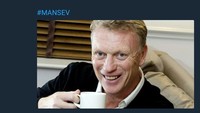 Mourinho juga harus malu pada David Moyes, yang bisa mengantar MU ke perempatfinal Liga Champions pada 2014. Prestasinya lebih baik ketimbang Mourinho ternyata. (Foto: Twitter @D_J_Quigley)