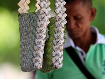 Foto: Ketika Uang Venezuela Jadi Barang Seni