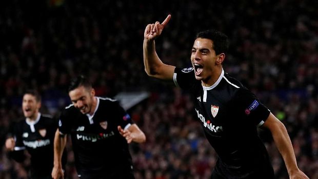 Wissam Ben Yedder jadi bintang kemenangan Sevilla.