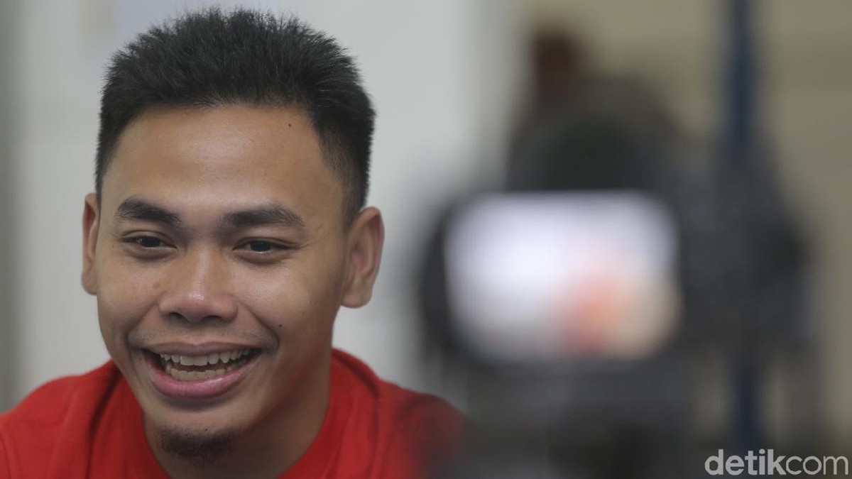 Lifter Indonesia, Eko Yuli Irawan, ungkap jagoannya di Piala Dunia 2018. (Foto: Agung Pambudhy/Detikcom)